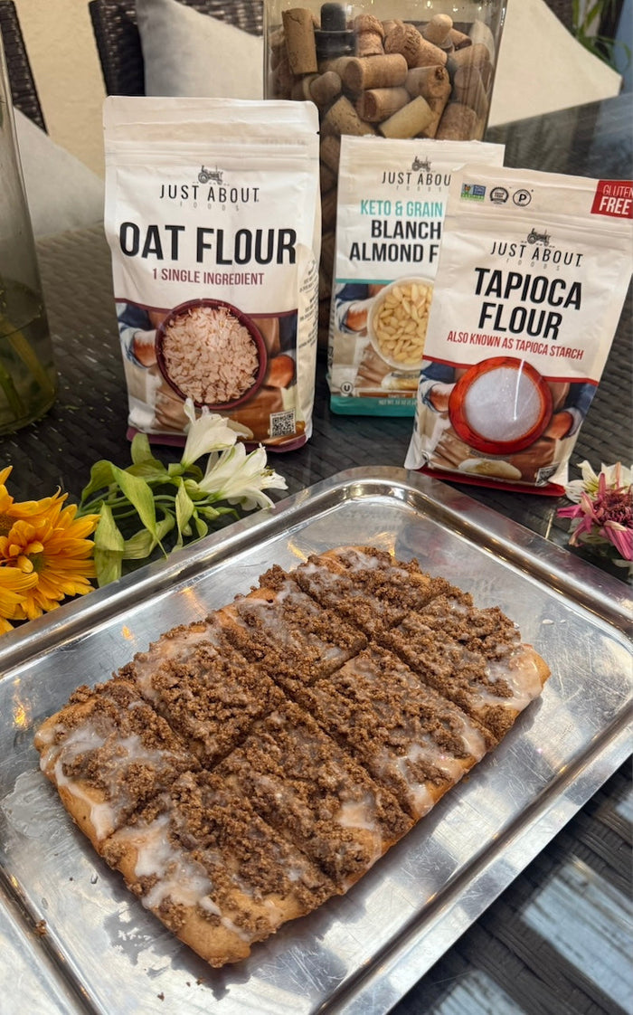 Almond Oat Coffee Cake