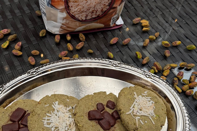 Matcha Pistachio Cookies