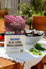 BLUE CORN TORTILLA CHIPS with Heirloom Blue Corn Masa Flour