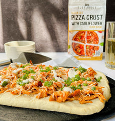 Buffalo chicken flat bread