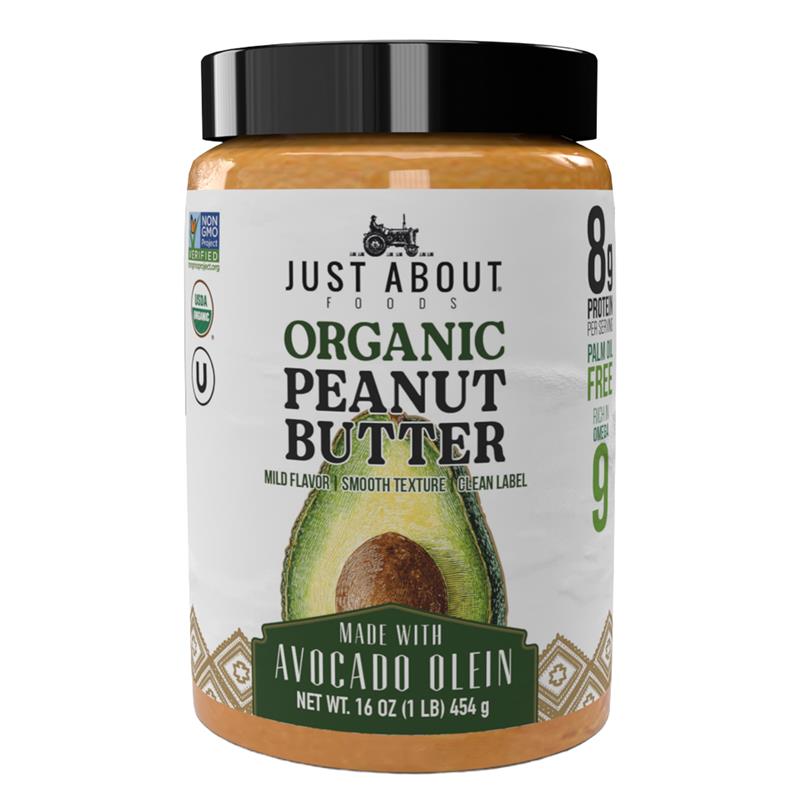 Organic Peanut Butter Made with Avocado Olein