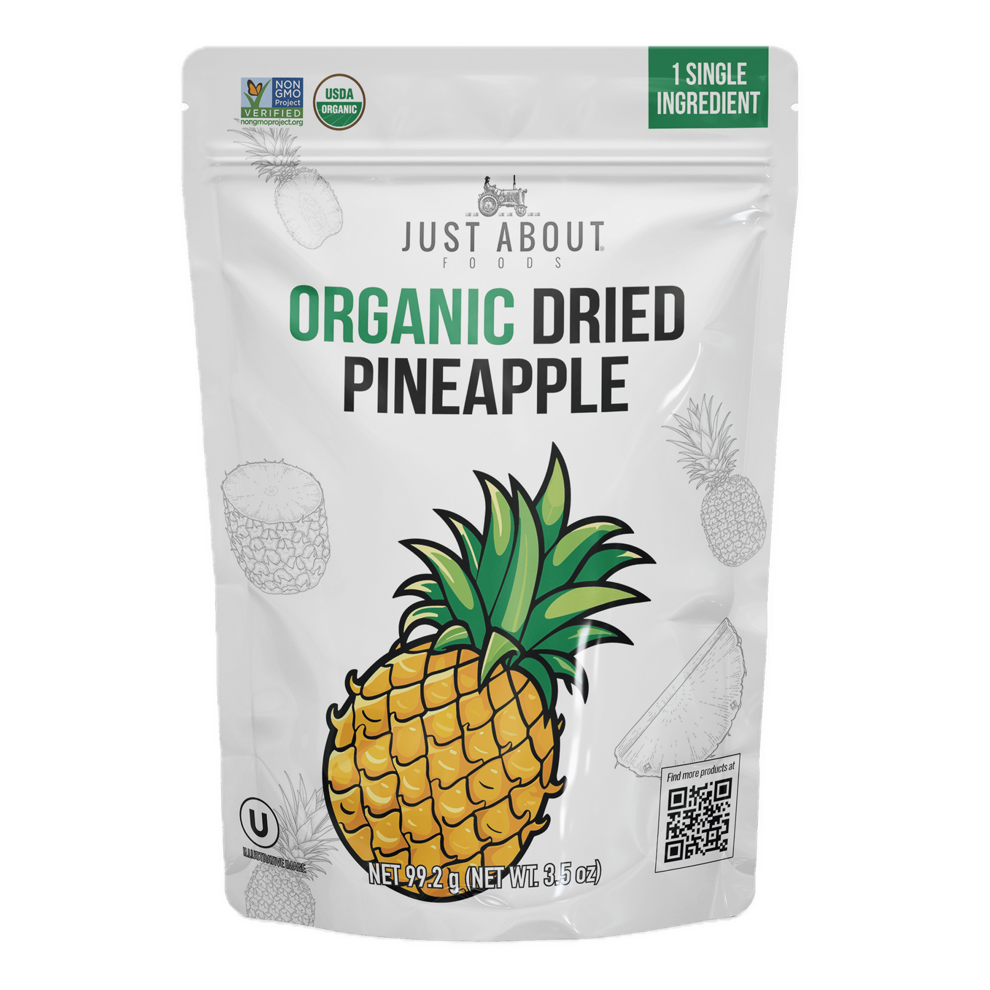 Organic Dried Pineapple